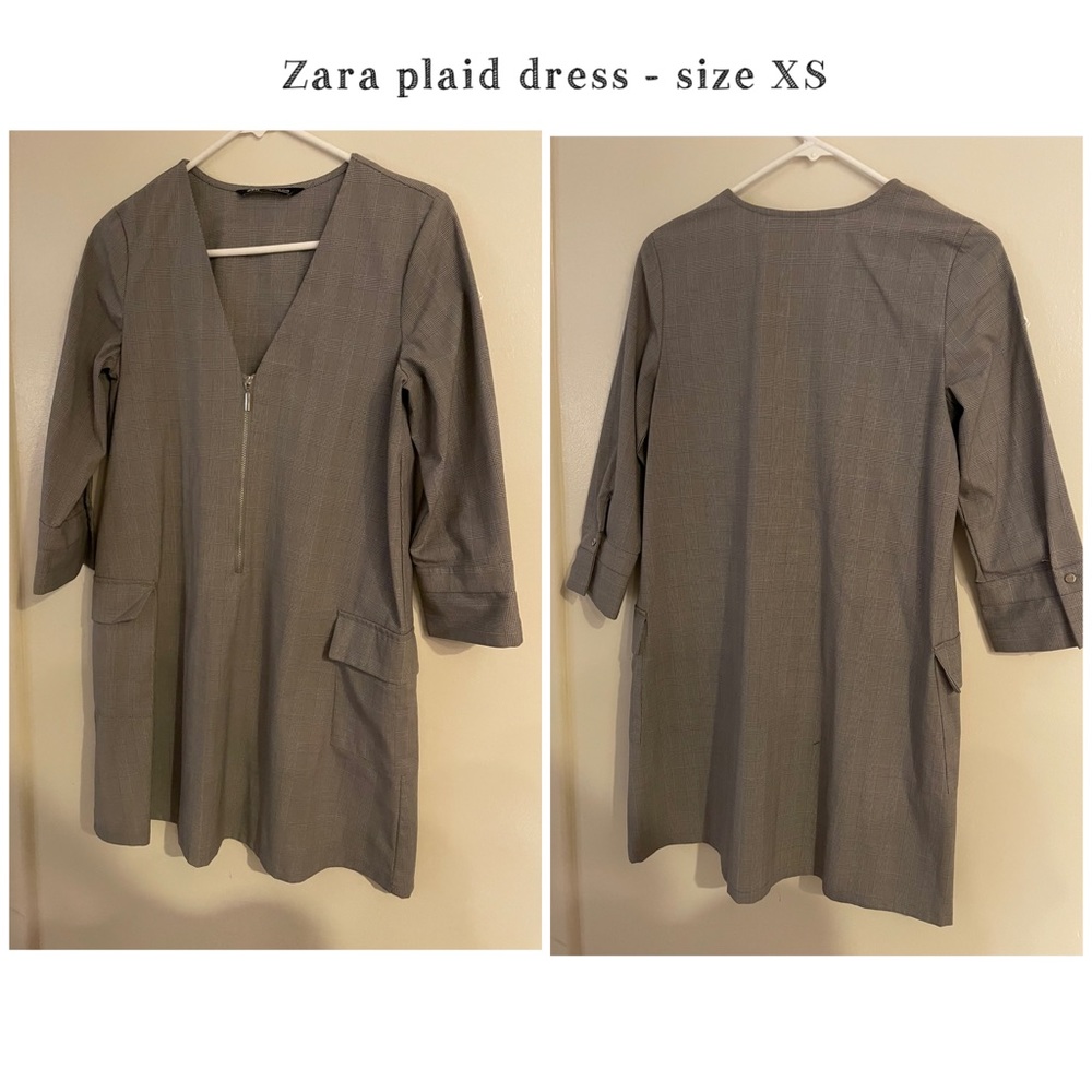 Zara Plaid Dress - size XS